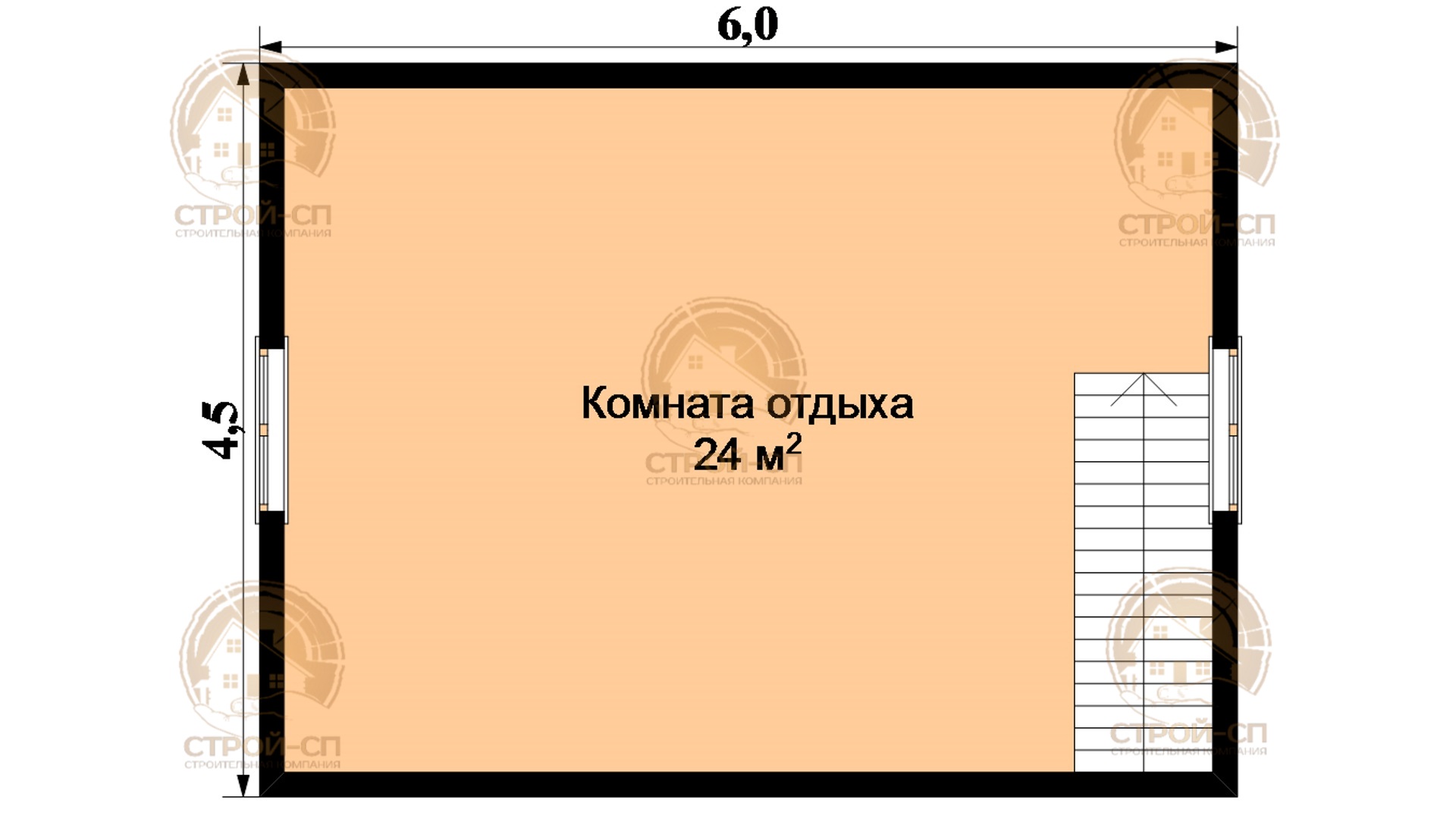 ⛪️ Проект бани из бруса ДБ02 цена под ключ в Сосновом бору